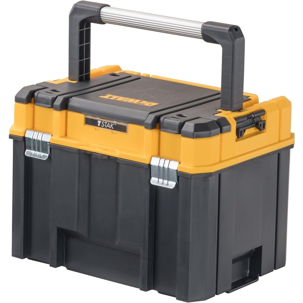 image:imageDEWALT TSTAK Tool Box Deep Long Handle Extra Large Design Fixed Divider for Tool Organization Water and Debris Resistant DWST17814