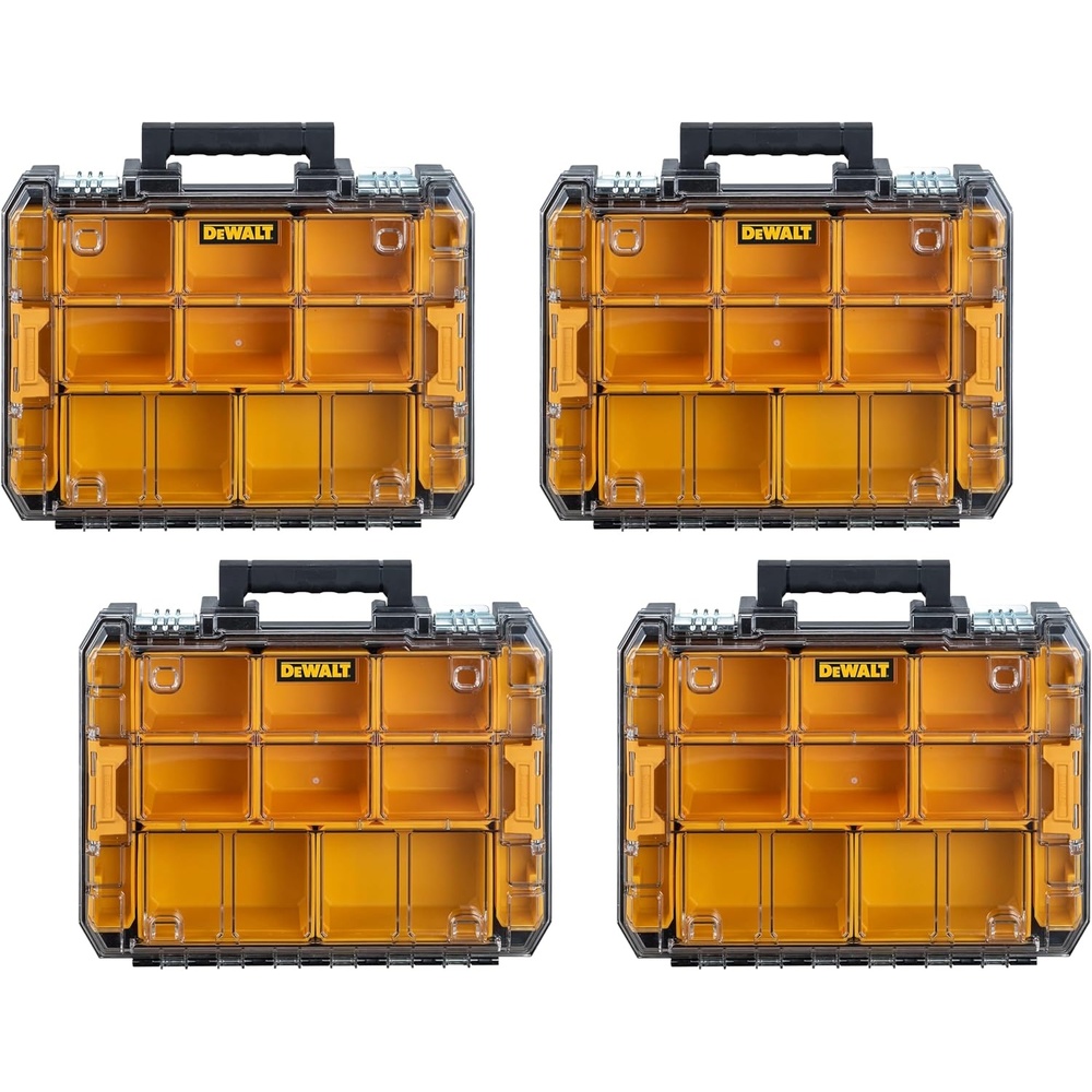 image:imageDEWALT TSTAK Tool Organizer Small Parts and Screw Organizer Tool Box with Removable Compartments DWST178051725 L x 1325 W x 462 H Pack of 4