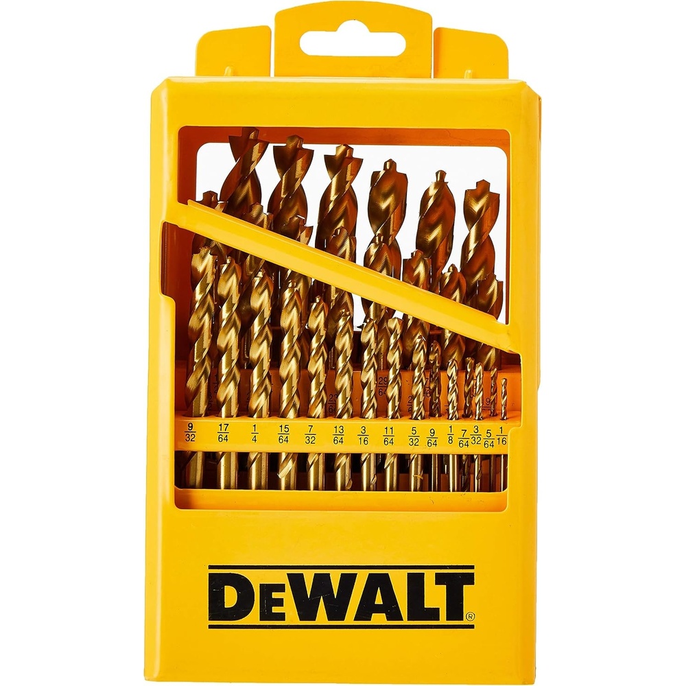 image:imageDEWALT Titanium Nitride Coated Drill Bit Set with Pilot Point 29Piece DW1369