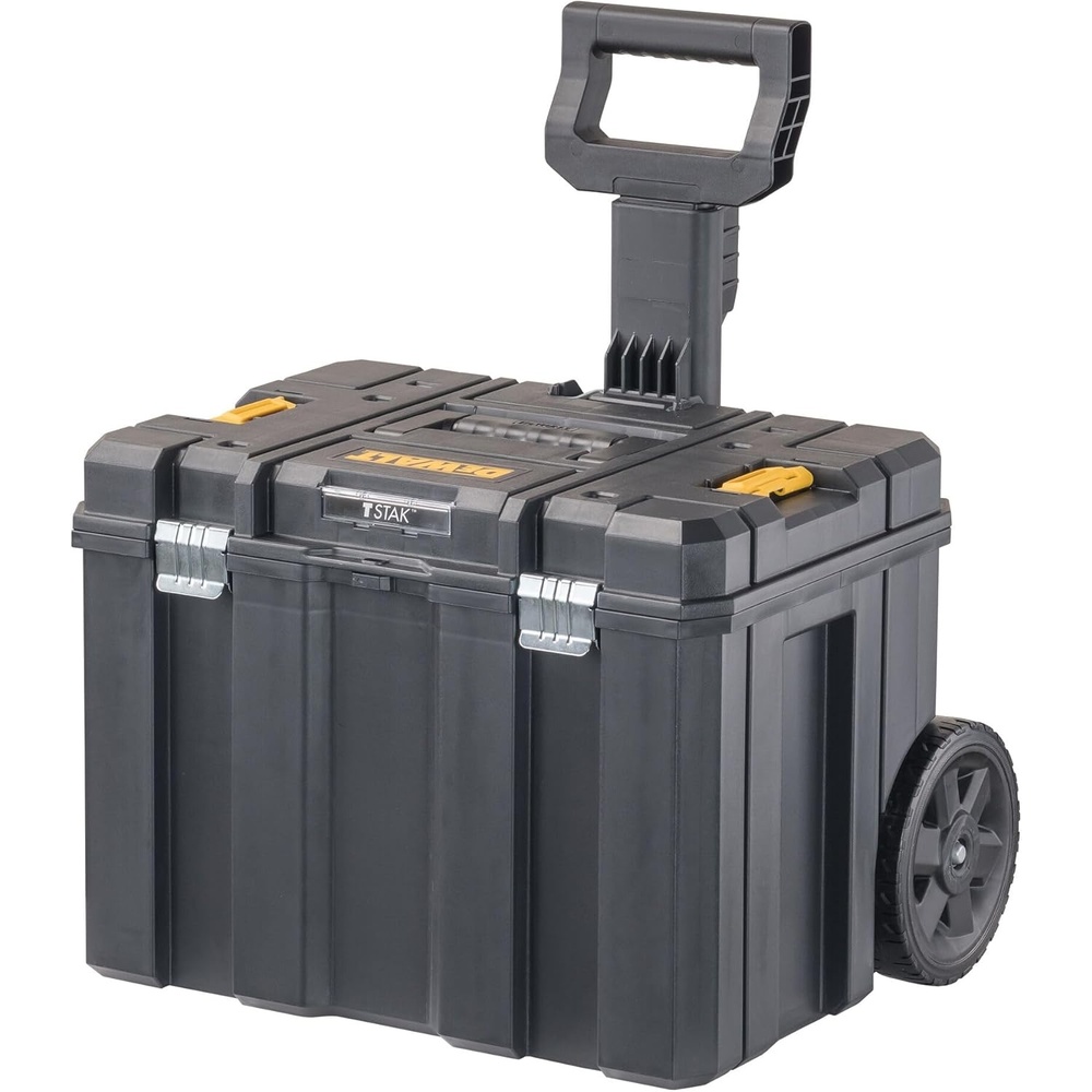 image:imageDEWALT Tool Box with Wheels Modular Large Rolling Tool Box With Telescopic Handle Portable Carrier Deep Stackable TSTAK Storage DWST17820