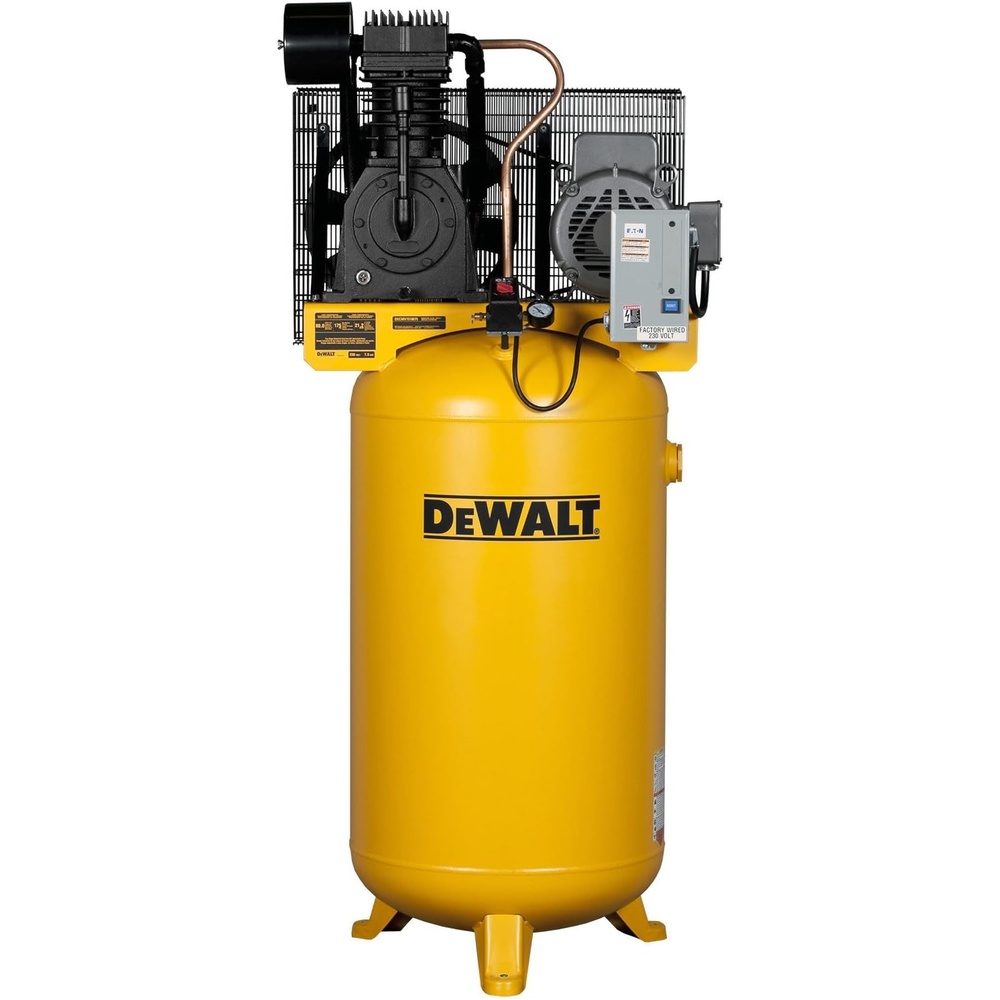 image:imageDeWalt DXCMV7518075 TwoStage Cast Iron Industrial Air Compressor 80Gallon