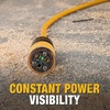 DEWALT 100 Foot Extension Cord Lighted Click-to-Lock 12/3 SJTW – Heavy Duty Outdoor, Weatherproof, Heat & Corrosion Resistant Industrial Strength Light Up Three Prong Outlet Plug Power Cord(100′)