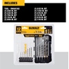 DEWALT 12 Pc Black and Gold Drill Bit Set, Premium Finish Impact Driver Bit Set for Metal, Plastic and Wood (DWAH1182)