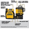 DEWALT 12V/20V MAX XR Line Laser, High Precision 3 X 360, Green, Battery and Charger Included (DCLE34033D1)