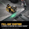 DEWALT 12V/20V MAX XR Line Laser, High Precision 3 X 360, Green, Battery and Charger Included (DCLE34033D1)