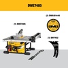 DEWALT 15 Amp 8-1/4 in. Compact Portable Jobsite Table Saw (DWE7485)(8-1/4-Inch Saw)