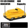 DEWALT 20V MAX 4 Ah Lithium Ion Battery 2-Pack (DCB240-2)(20V MAX)