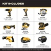 DEWALT 20V MAX 7-Tool Combo Kit, Includes Cordless Drill, Impact Driver, Reciprocating Saw, Circular Saw, Oscillating Tool, Random Orbital Sander, Jigsaw, 5Ah Battery and Charger (DCK751P1)(7 Tool Combo Kit)