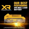 DEWALT 20V MAX Battery, 4 Pack, Includes 2 x 3.5 Ah XR Batteries and 2 x 1.7 Ah XR POWERSTACK Compact Batteries, Cordless Tool Battery Packs (DCBP334-4)