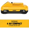 DEWALT 20V MAX* Battery, Compact, 4.0-Ah (DCB240)