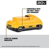 DEWALT 20V MAX Battery and Dewalt Battery Charger Combo XR POWERPACK™ 4Ah , LED Charge Indicator(DCB2104C)(3 Ah)