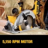 DEWALT 20V MAX Circular Saw, Cordless Sidewinder Style Portable, 6-1/2-Inch Blade, 5150 RPM, 0-50 Degree Bevel Capability, Battery Not Included (DCS391B)(Yellow)