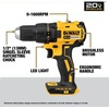 DEWALT 20V MAX Cordless Drill Driver and Circular Saw Combo Kit with 2 x 2 Ah Batteries and Charger, Contractor Bag (DCK252D2)(2 Tool Combo Kit)