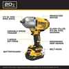 DEWALT 20V MAX Cordless Impact Wrench with Hog Ring Anvil, Brushless High Torque 1/2 Impact Gun, 4-Mode Speed, Includes Battery, Charger and Kit Bag (DCF900P1)(Impact Wrench Kit)