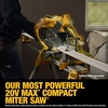 DEWALT 20V MAX XR 10 in. Double Bevel Fixed Miter Saw (Tool Only) (DCS714B)(20V 10IN Miter Saw Cordless)