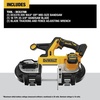 DEWALT 20V MAX XR Bandsaw, Brushless Motor, Portable and Cordless, 3-3/8 Inch Cut Capacity, 5Ah Battery and Charger Included (DCS378P1)(Bare Tool Only)