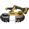 DEWALT 20V MAX XR Bandsaw, Brushless Motor, Portable and Cordless, 3-3/8 Inch Cut Capacity, 5Ah Battery and Charger Included (DCS378P1)(Kit with Battery)