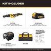 DEWALT 20V MAX* XR Brushless 1/4 in. & 3/8 in. Sealed Head Ratchet Kit (DCF520GE1)
