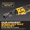 DEWALT 20V MAX* XR Brushless 1/4 in. & 3/8 in. Sealed Head Ratchet (Tool Only) (DCF520B)