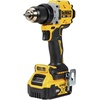 DEWALT 20V MAX* XR® Brushless Cordless 1/2 in. Drill/Driver Kit (DCD800P1), Yellow | Includes DCB205 20V 5ah Battery and DCB112 Charger, 1/2 In. Metal Chuck, 0-650/0-2, 000 Rpm, Compact 6.37 in, 70-Lumen LED