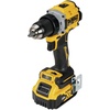DEWALT 20V MAX* XR® Brushless Cordless 1/2 in. Drill/Driver Kit (DCD800P1), Yellow | Includes DCB205 20V 5ah Battery and DCB112 Charger, 1/2 In. Metal Chuck, 0-650/0-2, 000 Rpm, Compact 6.37 in, 70-Lumen LED