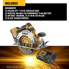DEWALT 20V MAX XR Brushless Cordless 7-1/4 in. Circular Saw Kit with Battery and Charger (DCS590WW1)(20V MAX XR)