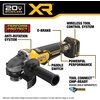 DEWALT 20V MAX XR Brushless Cordless Angle Grinder, 4-1/2 in. – 5 in., Variable Speed, Anti-Rotation, Paddle Switch (Tool Only) (DCG410VSB)