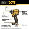 DEWALT 20V MAX XR Brushless Hammer Drill 1/2 In. and High Torque 1/4 Impact Driver Combo with 2 x 4 Ah Batteries and 4 Amp Charger (DCK2112QQ2)(2 Tools + Bag)