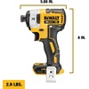 DEWALT 20V MAX XR Impact Driver, 1/4 Inch High Torque Brushless 3 Speed Premium Cordless with LED Light, Extended Runtime, Tool Only (DCF845B)(20V MAX XR Impact Driver Bare Tool)