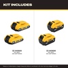 DEWALT 20V Max Battery, 4 Pack, Includes 2 x 5.0Ah Extended Runtime Batteries and 2 x 2.0Ah Compact Batteries (DCB235-4)(5.0 Ah & 2.0 Ah)