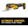 DEWALT 20V Oscillating Tool, Cordless, Wood Blades, Sandpaper, Tool Bag, Battery and Charger Included (DCS356SD1)(Tool Only (Pack of 4))