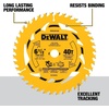 DEWALT 6-1/2 in. 40T Circular Saw Blade (DWA261240)