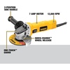 DEWALT Angle Grinder, One-Touch Guard, 4-1/2 -Inch (DWE4011)(Angle Grinder Only)
