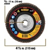 DEWALT DWA8280H 40G T29 XP Ceramic Flap Disc, 4-1/2″ x 5/8″(40G 5/8-Inch Hub)
