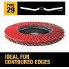 DEWALT DWA8280H 40G T29 XP Ceramic Flap Disc, 4-1/2″ x 5/8″(40G 5/8-Inch Hub)