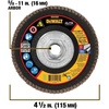 DEWALT DWA8280H 40G T29 XP Ceramic Flap Disc, 4-1/2″ x 5/8″(60G 5/8-Inch Hub)