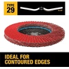 DEWALT DWA8280H 40G T29 XP Ceramic Flap Disc, 4-1/2″ x 5/8″(60G 5/8-Inch Hub)