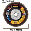 DEWALT DWA8280H 40G T29 XP Ceramic Flap Disc, 4-1/2″ x 5/8″(80G 5/8-Inch Hub)