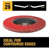 DEWALT DWA8280H 40G T29 XP Ceramic Flap Disc, 4-1/2″ x 5/8″(80G 5/8-Inch Hub)