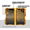 DEWALT Drill Bit Set, 21 Pc. Titanium Nitride Coated Pilot Point DEWALT Bit Set with Case for Wood, Metal and Plastic (DW1361)(One Size)