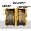 DEWALT Drill Bit Set, 21 Pc. Titanium Nitride Coated Pilot Point DEWALT Bit Set with Case for Wood, Metal and Plastic (DW1361)(One Size (Pack of 5))