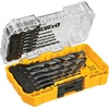 DEWALT Drill Bit Set, 3-Flats Shank,14-Piece, 135 Degree Split Point, for Plastic, Wood and Metal (DWA1184)(14 piece set (Pack of 5))