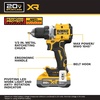 DEWALT Drill Set 20V MAX XR, 1/2 in. Brushless Cordless Drill Driver Kit With 5AH POWERSTACK Battery and Charger, LED Light, Dual Speed (DCD801H1)