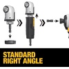 DEWALT FLEXTORQ Right Angle Drive Attachment, 3/8 Inch (DWAMRA38FT)(One Size)