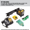 DEWALT Laser Level 360 Self Leveling, 3 Way Green Laser Leveler Tool 12V MAX with 2.0Ah Battery, Charger and Durable Carrying Case, 100 Ft, Tripod Compatible (DW089LG)(Line Laser  2Ah Battery  Charger  Carrying Case)