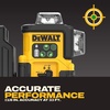 DEWALT Laser Level 360 Self Leveling, USB-C Rechargeable 3×360 Green Line Laser Leveler Tool, Fast Charging, 9 Hrs of Runtime, 1/8 inch Accuracy (DCLE14361GB)