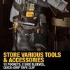 DEWALT Leather Tool Belt Organizer with 18 Pockets, Heavy Duty Construction (DWST550113)(One Size)