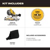 DEWALT Miter Saw, 12 Inch Double Bevel Sliding Compound Miter Saw, Includes Blade Wrench and Clamp, Increased Crosscut Capacity, Powerful 3800 RPM Motor 15 Amp (DWS779)