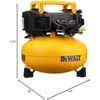 DEWALT Pancake Air Compressor, 6 Gallon, 165 PSI (DWFP55126) | Oil-Free Maintenance-Free Pump, Wood Working, Roofing, Home, Jobsite, 165 Max PSI, 2.6 SCFM @ 90 PSI(Compressor)