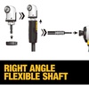 DEWALT Right Angle Drill Attachment, 12 in 90 Degree Drill Adapter, Compact 4-in-1 Modular FLEXTORQ Impact Ready Straight Flexible Shaft (DWAMRASETFT)(12-Inch (Pack of 5))
